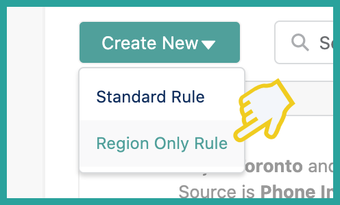 What are Region Only Rules and how do I set them up?