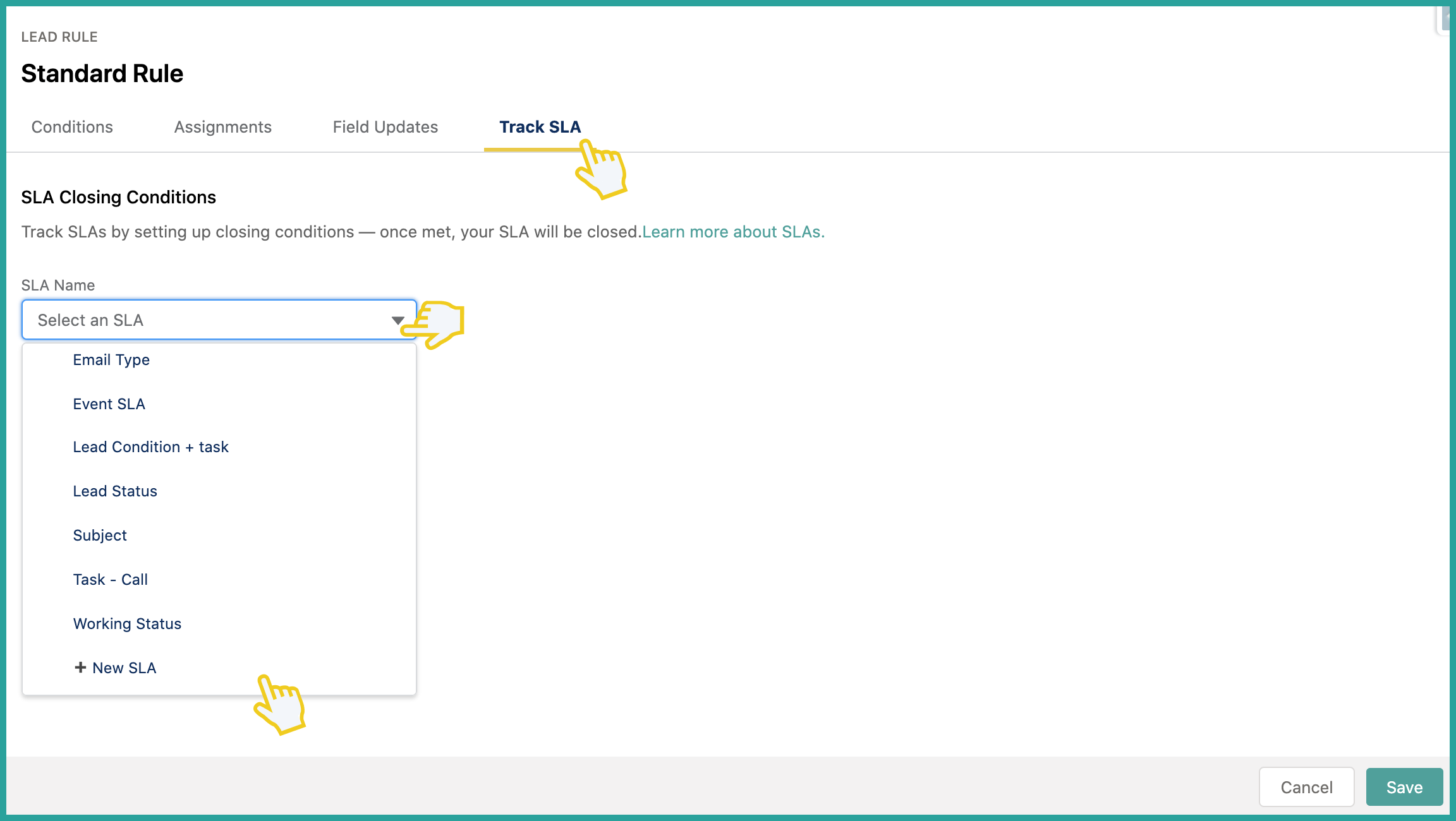 What is SLA and how do I set it up?