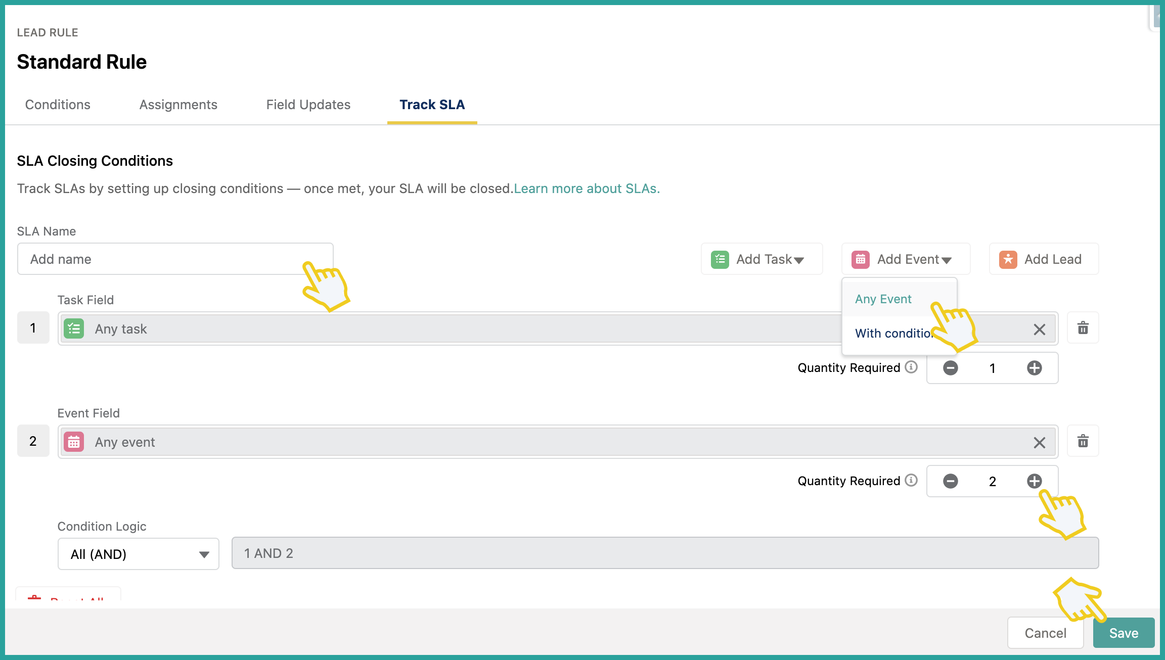 What is SLA and how do I set it up?